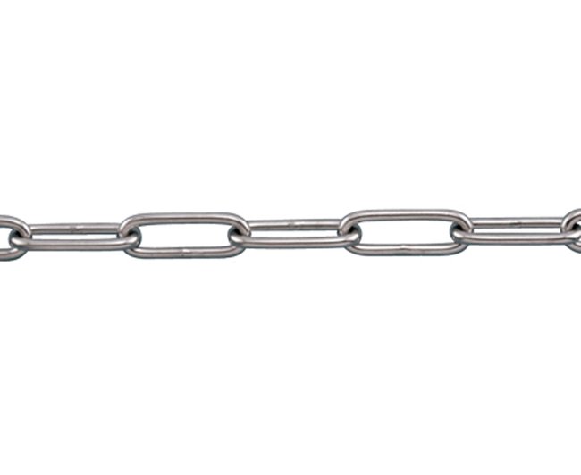 Stainless Steel Long Link Chain 5/32in - Image 1