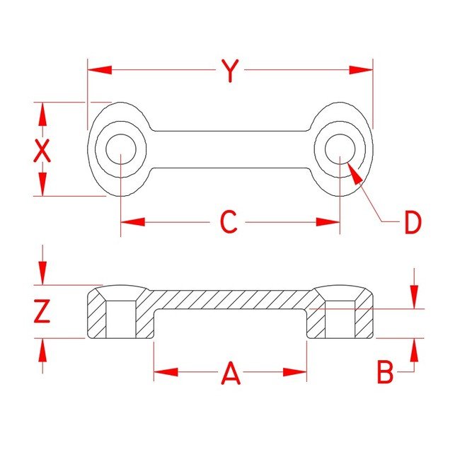 Stainless Steel Footman's Loop for 1" and 2" Webbing - Image 2