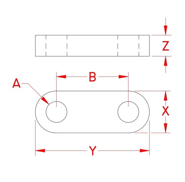 Precision Universal Link 1/4 in, 316 Stainless Steel - Image 2