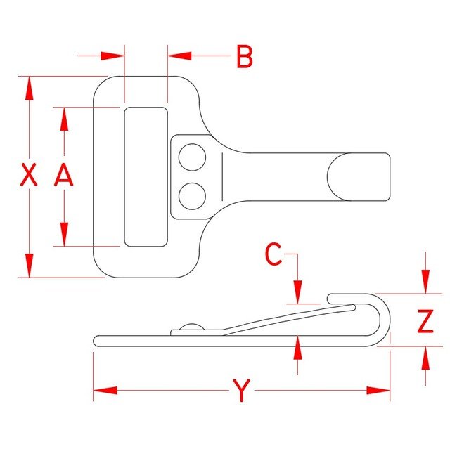 Suncor Fixed Bimini Clips - Image 2