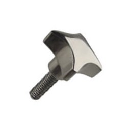 Stainless Steel Four Pronged Knob with Stud - 1/2-13 x 1.57 Inch - Image 1