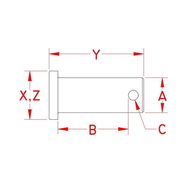 Grade 304 Stainless Steel Clevis Pin - Image 2