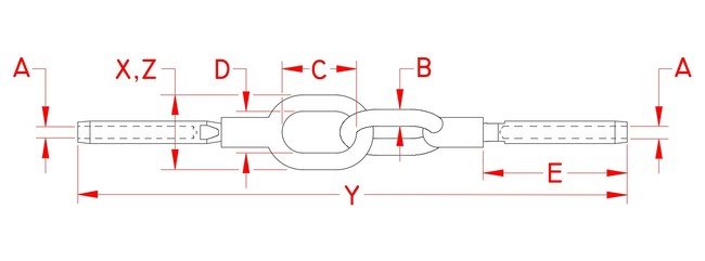 Suncor Stainless Steel Joined Gate Terminal for 1/8"-3/16" Wire Sizes - Image 2