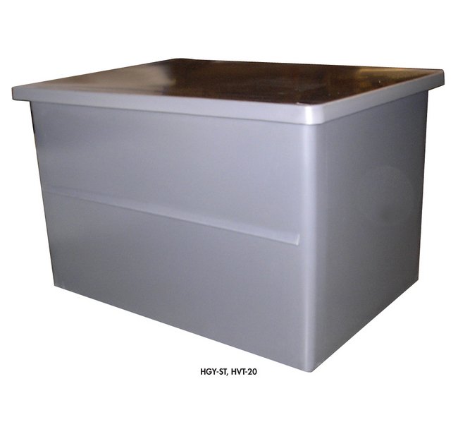 Heavy-Duty 32 Inch Molded Plastic Stacking Container with Lid - Image 1