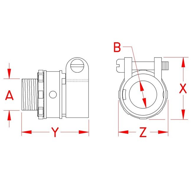 Stainless Steel Flexible Conduit Straight Connector - Image 2