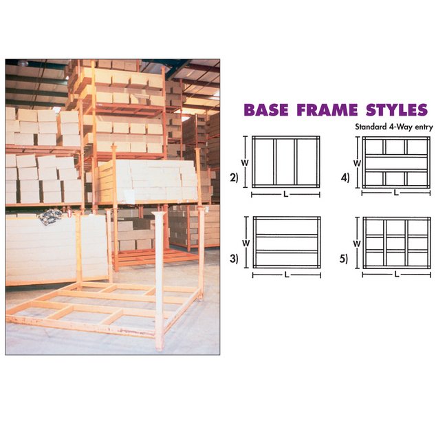 48 Inch Portable Stacking Rack, 4000 lb Capacity - Source Equipment Co. - Image 1