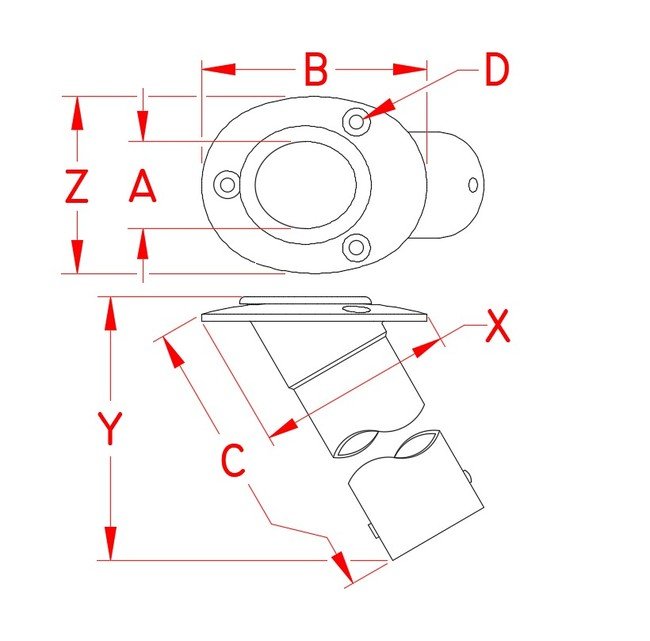 Suncor Heavy Duty Top Rod Holder - Marine Grade Stainless Steel - Image 2