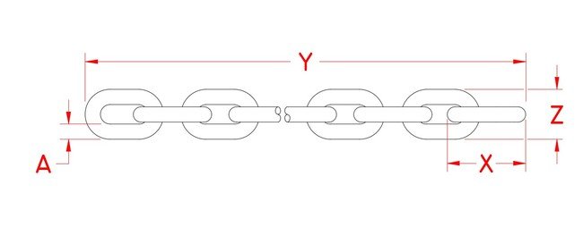 Stainless Steel Pre-Pack Marine Chain 3/8 in - Image 2
