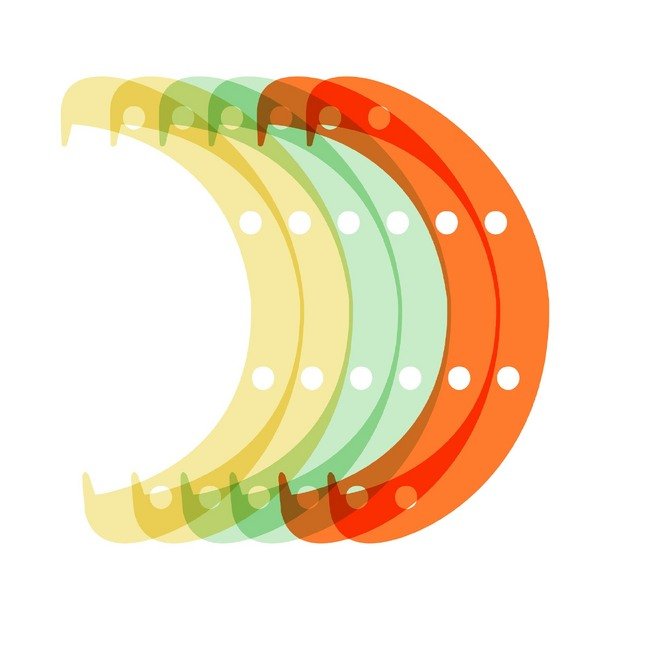 6-inch Plastic Standard Air Wipe Shim Kit - Image 1