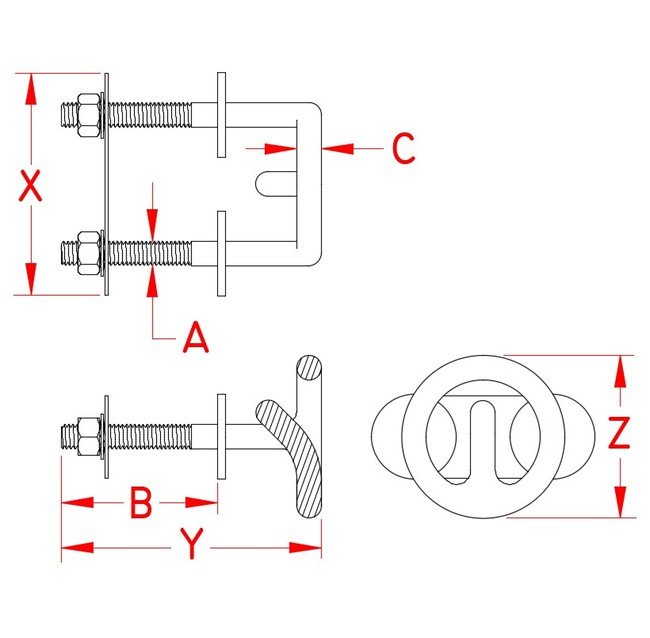 Suncor Stainless Steel Ski Tow Rings - Image 2
