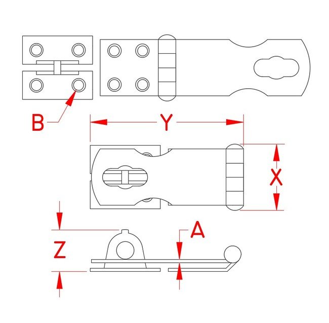 304 Stainless Steel Safety Hasp for Maximum Security - Image 2