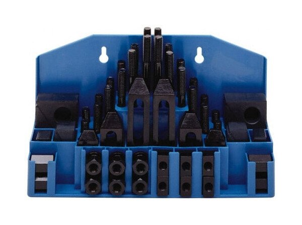 TE-CO Fixturing Step Block and Clamp Set, M16x2.0 Stud Size, 52 Piece - Image 1