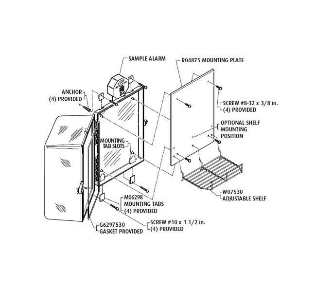 STI-7533 Automated External Defibrillator Protective Cabinet - Image 4