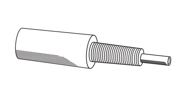Adjustable Stop for N Collets - Stud Length 1-3/4 to 2-1/8 inches - Image 1