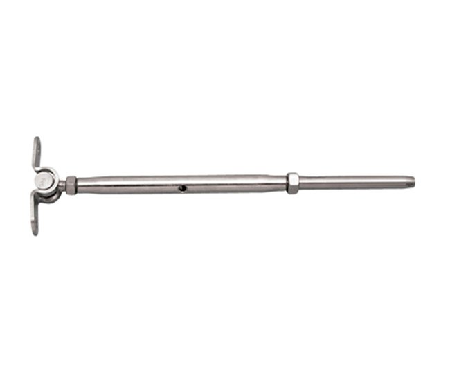 Stainless Steel Closed Body Wall Mount Swage Stud Turnbuckle - Image 1