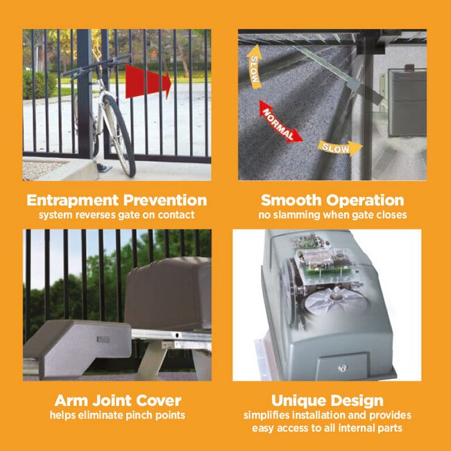 DoorKing 1 HP Motor Vehicular Swing Gate Operator - Image 3