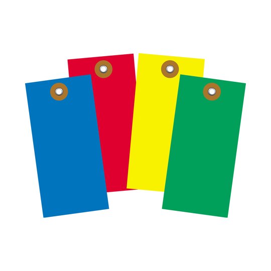 Tyvek® Shipping Tag, Red, 4-3/4 x 2-3/8 in, CS (100) - Image 1