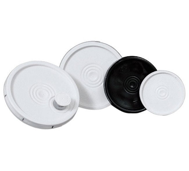 White Tamper-Evident Tear-Tab Lid for 1 Gallon Pail - Image 1