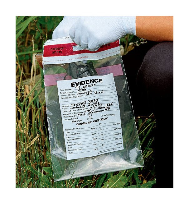 6-Inch Tamper-Evident Evidence Material Handling Bag - Image 1