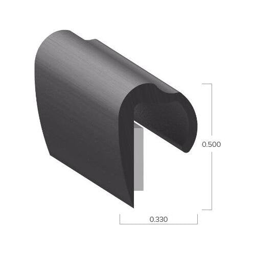 Uni-Grip PVC Tape Seal - 0.330" W x 0.500" H - Image 2