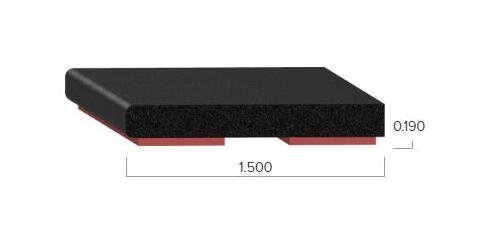 Uni-Grip 1.500 Inch Rubber Tape Seal - Image 2