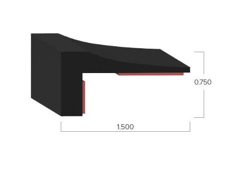 Uni-Grip 1.5" x 0.75" Neoprene Tape Seal - Image 2