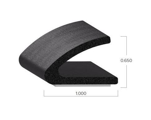 Uni-Grip 1.000" x 0.650" Rubber Tape Seal - Image 2