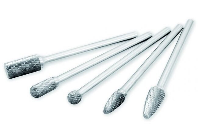 Astro 5 Piece Long Double Cut Carbide Burr Set 4.5 Inch - Image 3