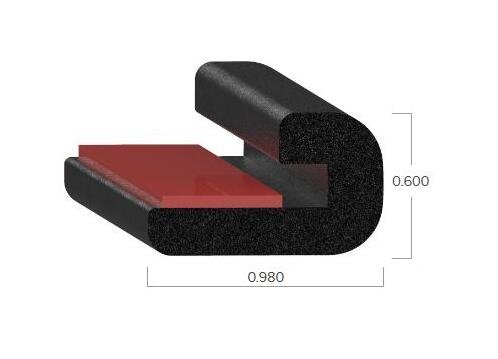 Uni-Grip 0.980x0.600 in Tape Seal with 3M Heat-Activated Tape - Image 2