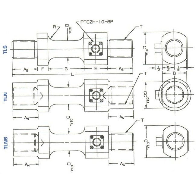 Strainsert Stainless Steel Tension Link with Internal and External Threads - Image 3