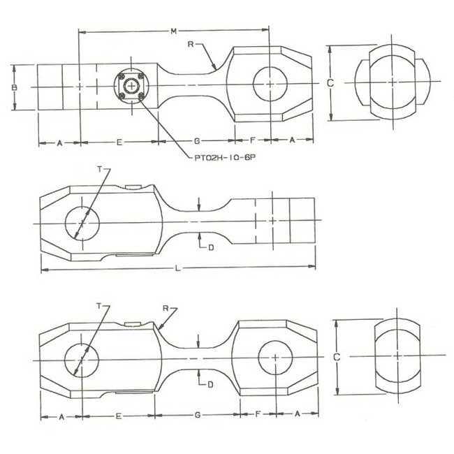 TLLR/TLLF Force Sensing Tension Links with 90° Pivot Ends - Image 3
