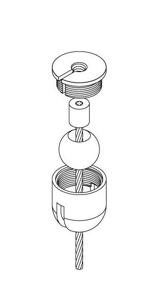 Griplock® Sloped Ceiling Cable Coupler Set - Image 4