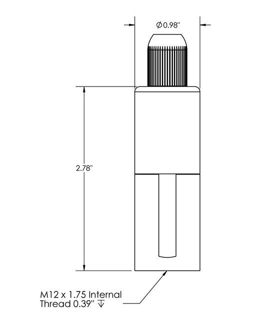 Griplock® Internal Thread Side Exit Gripper - M12 x 1.75, Safe Working Load 500 lb - Image 2