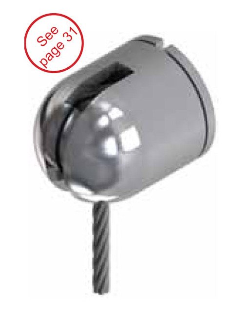 Griplock® Sloped Ceiling Cable Coupler with Ball Insert - Image 1