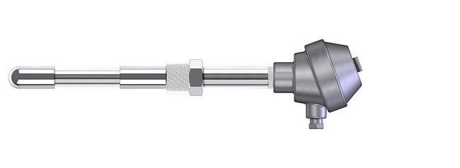 Industrial Thermocouple with Double Protection Tubes - Image 1