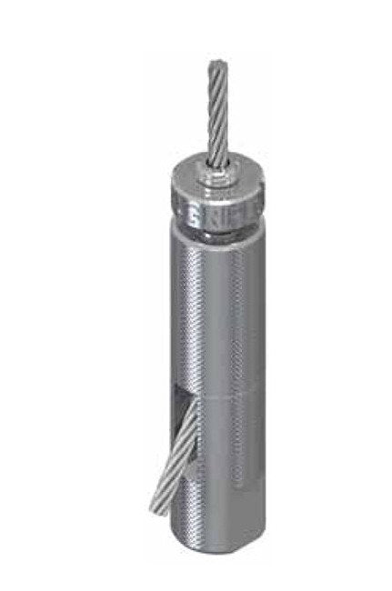 Black Zinc Plated Side Exit Cable Gripper - Image 1