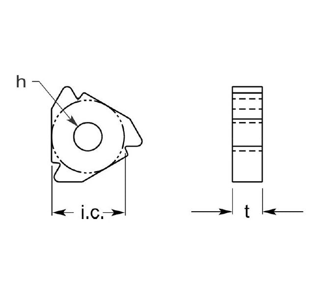 Triangle Laydown Threader Insert Set - Image 1