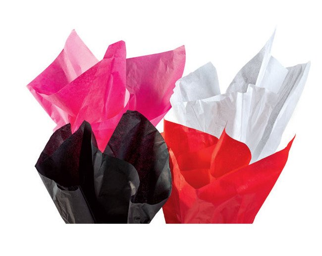 Colored Tissue Paper - Scarlet - Image 1