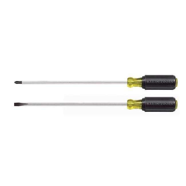 Klein Cushion-Grip Long Blade Screwdriver Set - Image 1