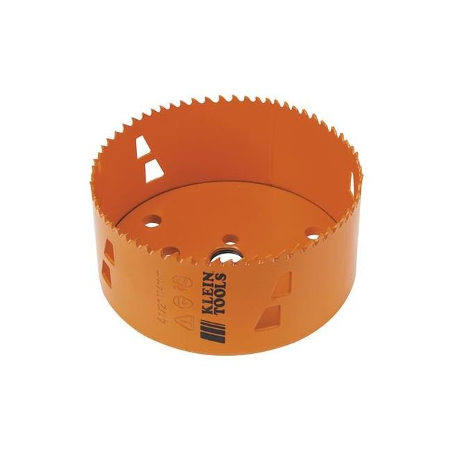 Klein® 4-1/2 in. Heavy-Duty Bi-Metal Hole Saw for Steel Cutting - Image 1