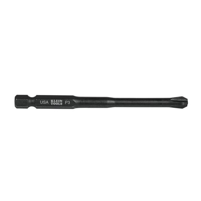 Klein® #3 Phillips Power Driver Bit, 3-1/2 in. Length, Pack of 5 - Image 1