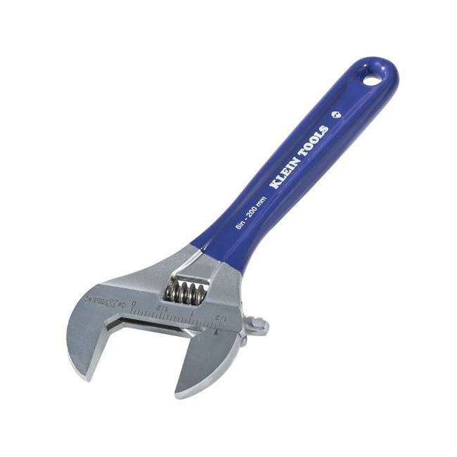 Klein® Tools 8 in. Adjustable Wrench with Extra-Wide Jaw - Image 4