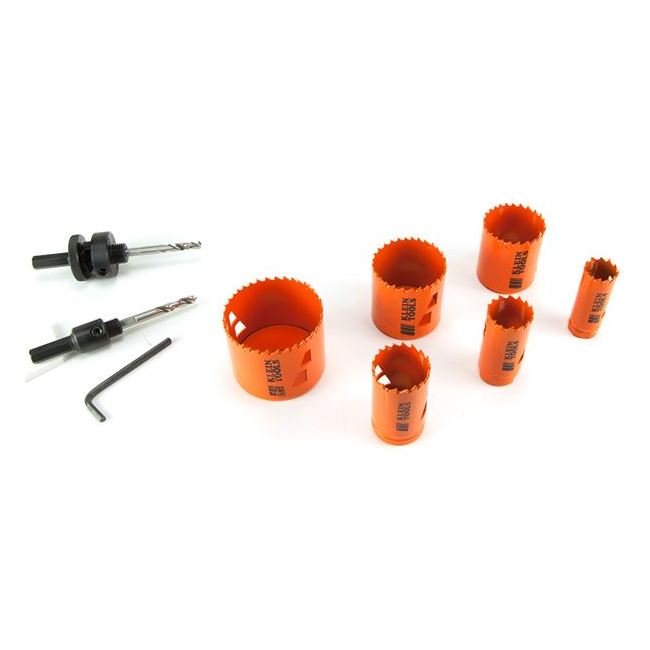 Klein® 8 Piece Bi-Metal Hole Saw Kit with Arbors - Image 4