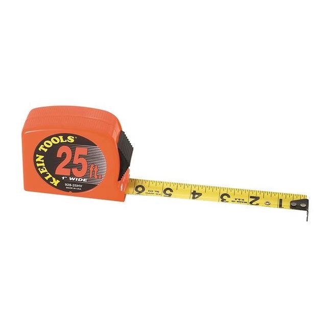 Klein® 25 ft High Visibility Impact Absorbing Case Tape Measure - Image 1
