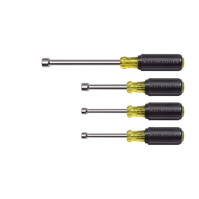 Klein® Tools 4-Piece Cushion-Grip Hollow Shaft Nut Driver Set - Image 1