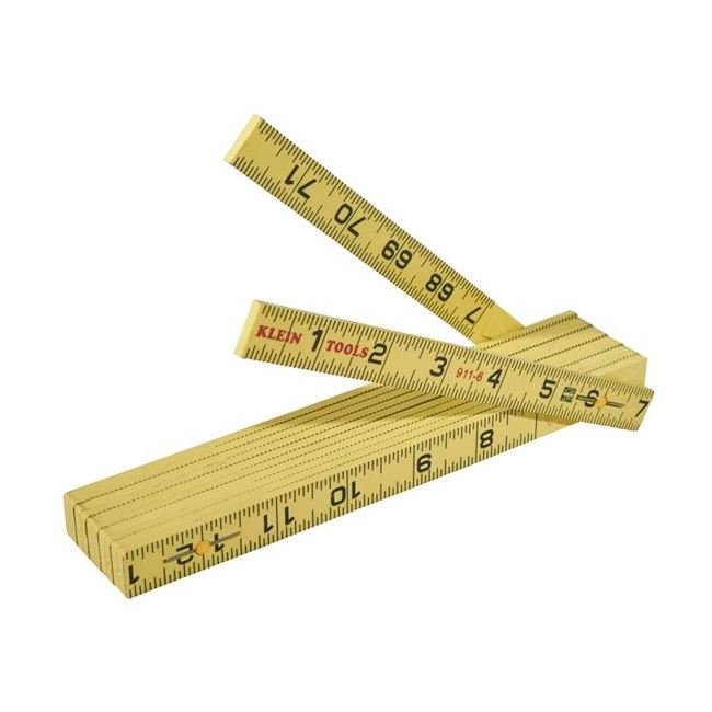 Klein® Fiberglass Outside Reading Folding Rule - SAE Graduations - Image 4