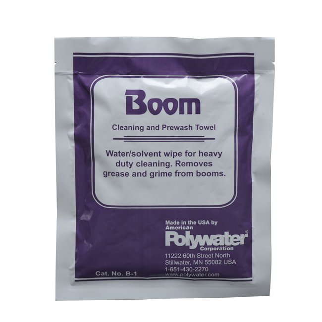 Polywater Boom White Cleaner-Saturated Wipe - Box of 24 - Image 1