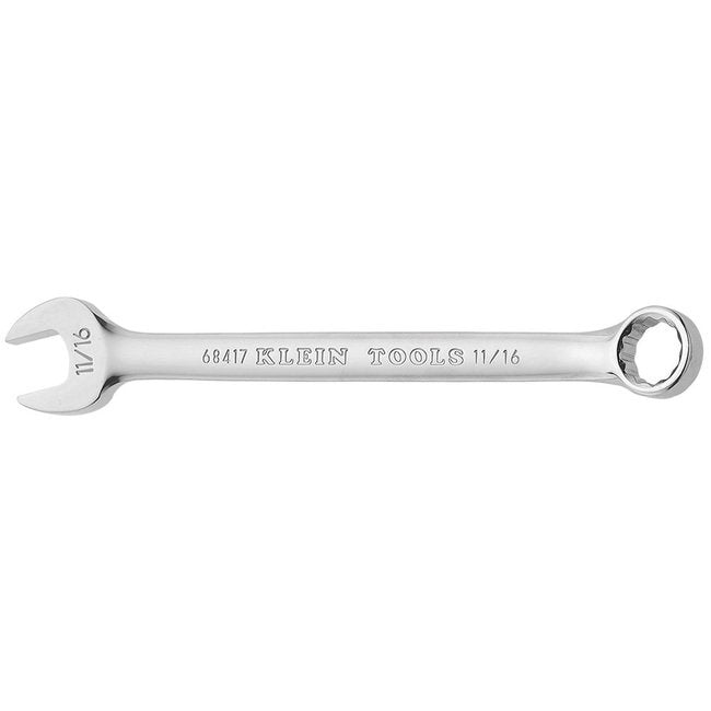 Klein® 11/16'' Combination Wrench - Alloy Steel, Nickel Chrome Plated - Image 1