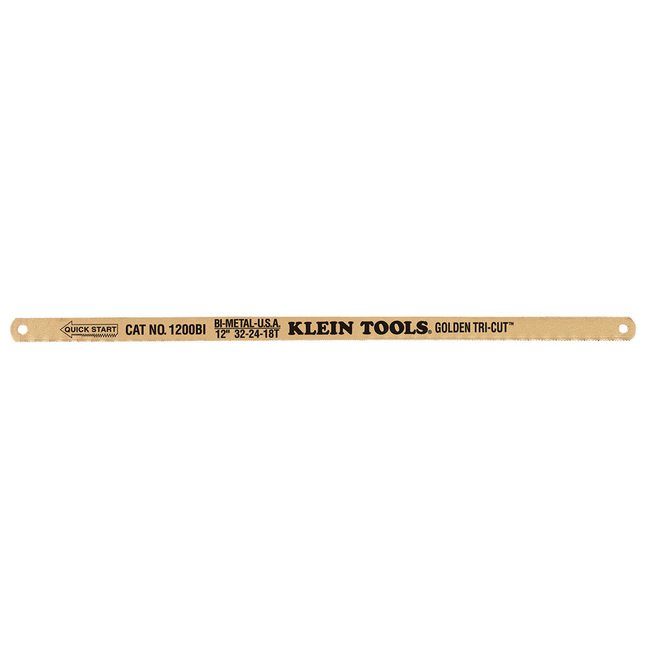 Klein® 32 Teeth Per Inch Golden Tri-Cut Hacksaw Blade - Image 1