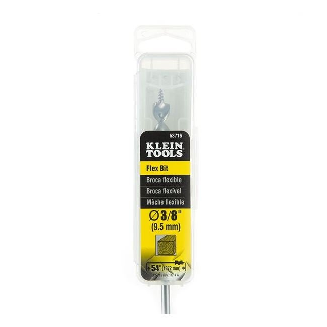 Klein® 54-Inch Flexible Auger Drill Bit, 3/8-Inch Diameter - Image 2